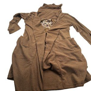 Eternal Rosa Women's Size Large Turtleneck Lightweight Long Sleeve Sweater Shirt